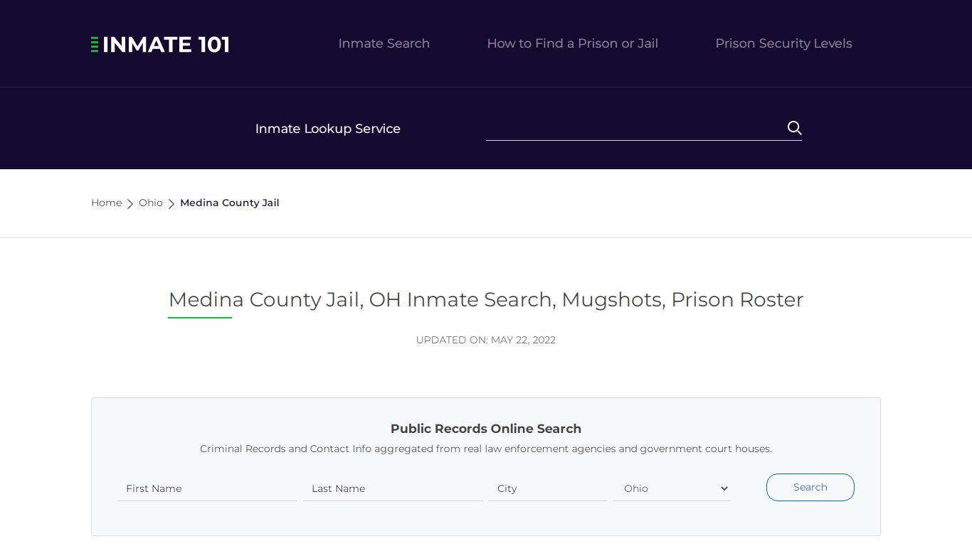 Medina County Jail, OH Inmate Search, Mugshots, Prison Roster