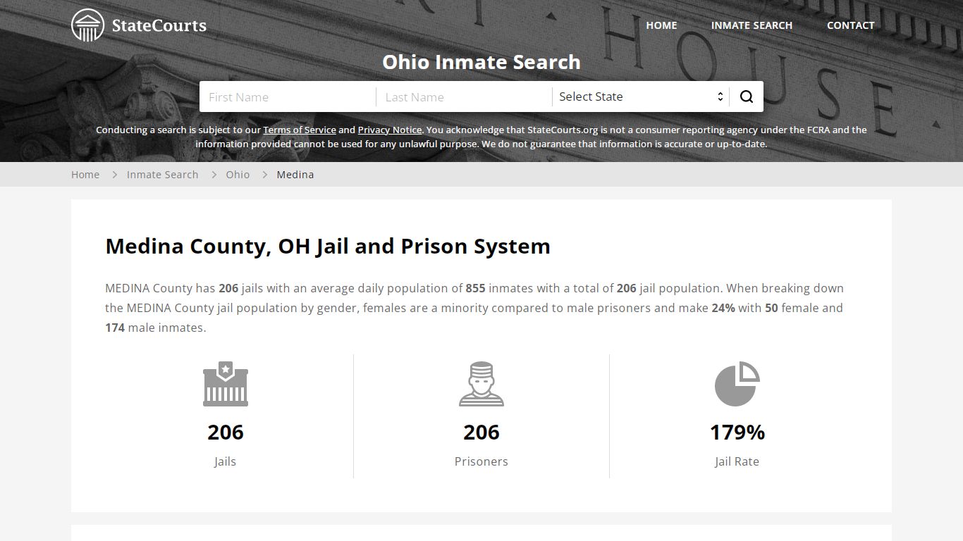 Medina County, OH Jail and Prison System - State Courts